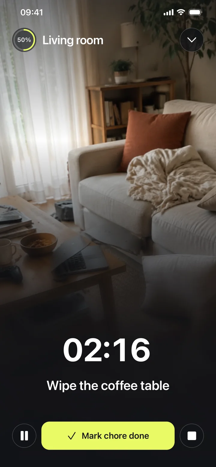 Neatlet focusing on one chore: wipe the coffee table