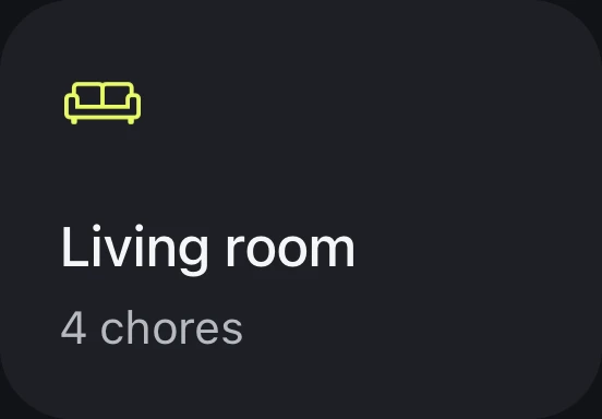 Living room, 4 chores, in Neatlet
